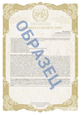 Образец Приложение к СТО 01.064.00220722.2-2020 Елец Сертификат СТО 01.064.00220722.2-2020 